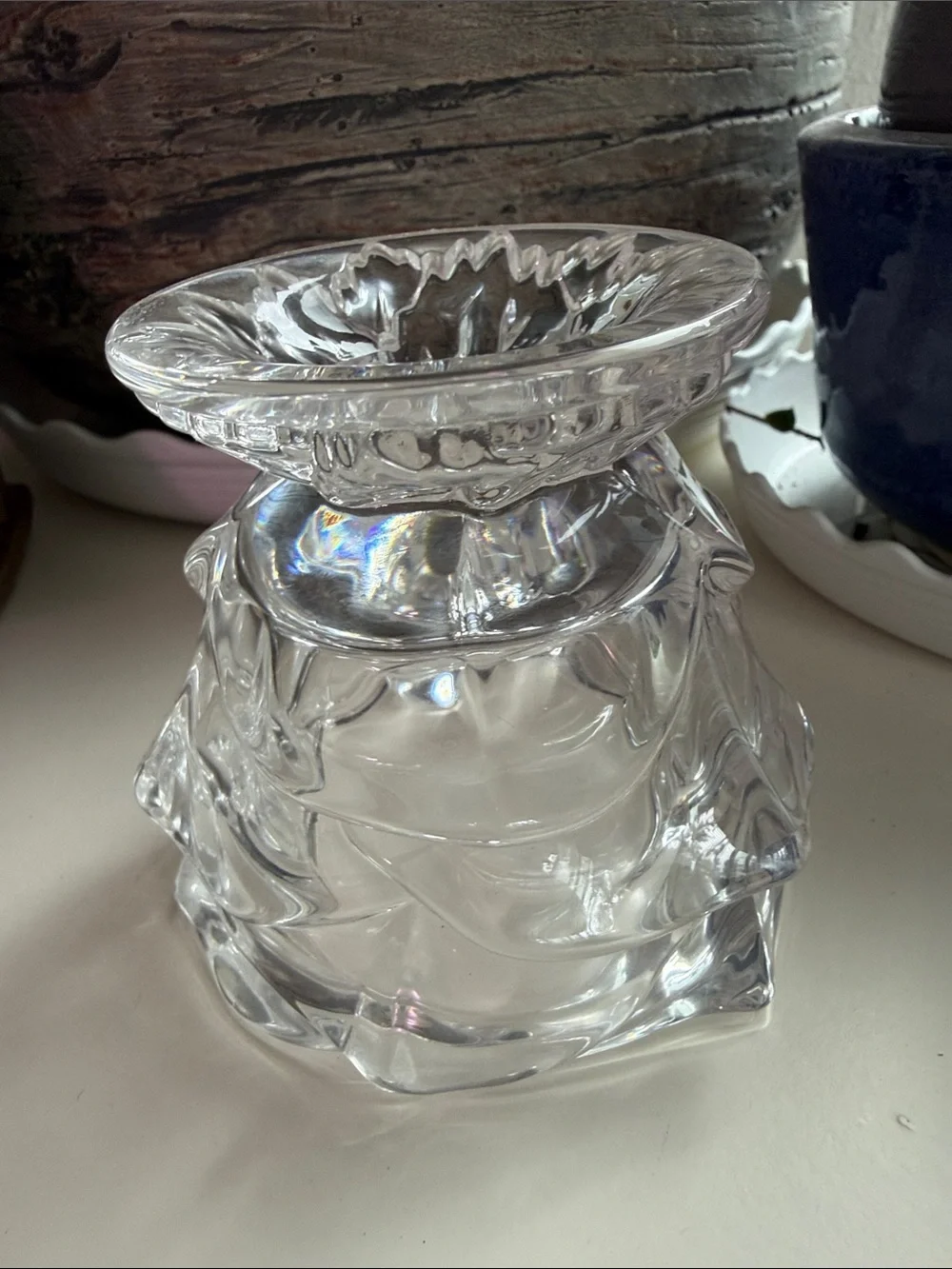 PartyLite Radiant Rose Crystal Votive Candle Holder